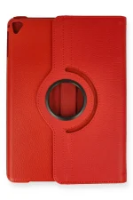 Newface iPad 9.7 (2018) Kılıf 360 Tablet Deri Kılıf - Kırmızı - Görsel 2
