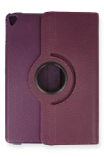 Newface iPad 9.7 (2018) Kılıf 360 Tablet Deri Kılıf - Mürdüm - Görsel 2