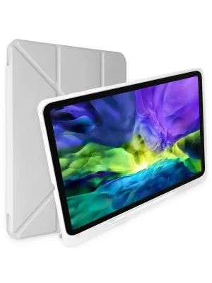 Newface iPad 9.7 (2018) Kılıf Kalemlikli Mars Tablet Kılıfı - Gri