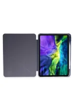 Newface iPad 9.7 (2018) Kılıf Kalemlikli Mars Tablet Kılıfı - Lila - Görsel 5