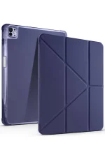 Newface iPad Air 13 (2024) Kılıf Kalemlikli Mars Tablet Kılıfı - Lacivert