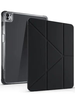 Newface iPad Air 13 (2024) Kılıf Kalemlikli Mars Tablet Kılıfı - Siyah