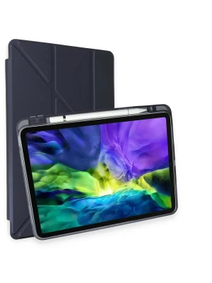 Newface iPad Air 4 10.9 Kılıf Kalemlikli Mars Tablet Kılıfı - Lacivert