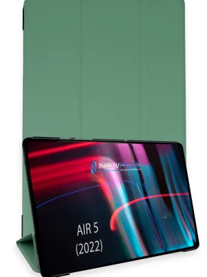 Newface iPad Air 5 (2022) Kılıf Tablet Smart Kılıf - Koyu Yeşil
