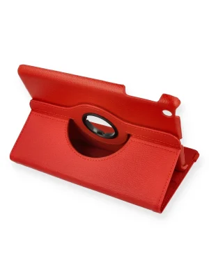 Newface iPad Mini 1 Kılıf 360 Tablet Deri Kılıf - Kırmızı