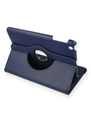 Newface iPad Mini 1 Kılıf 360 Tablet Deri Kılıf - Lacivert