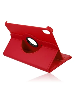 Newface iPad Mini 6 Kılıf 360 Tablet Deri Kılıf - Kırmızı