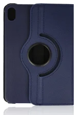 Newface iPad Mini 6 Kılıf 360 Tablet Deri Kılıf - Lacivert - Görsel 2