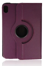 Newface iPad Mini 6 Kılıf 360 Tablet Deri Kılıf - Mürdüm - Görsel 2