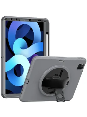 Newface iPad Pro 11 (2018) Kılıf Hand Strap Tablet Kılıfı - Gri