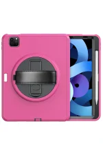 Newface iPad Pro 11 (2018) Kılıf Hand Strap Tablet Kılıfı - Pembe - Görsel 3