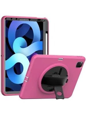 Newface iPad Pro 11 (2018) Kılıf Hand Strap Tablet Kılıfı - Pembe