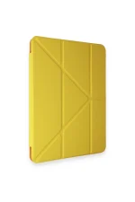 Newface iPad Pro 11 (2018) Kılıf Kalemlikli Mars Tablet Kılıfı - Açık Sarı - Görsel 3