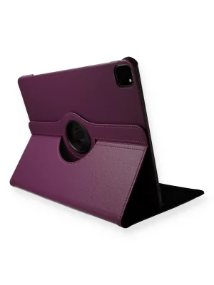Newface iPad Pro 11 (2020) Kılıf 360 Tablet Deri Kılıf - Mürdüm