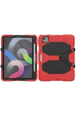 Newface iPad Pro 11 (2020) Kılıf Griffin Tablet Kapak - Kırmızı - Görsel 2