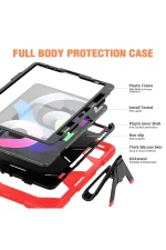 Newface iPad Pro 11 (2020) Kılıf Griffin Tablet Kapak - Kırmızı - Görsel 3