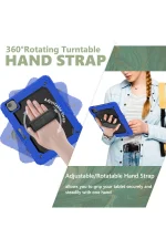 Newface iPad Pro 11 (2020) Kılıf Pars Tablet Kapak - Mavi - Görsel 6