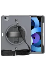 Newface iPad Pro 11 (2020) Kılıf Strap-C Otterbox Tablet Kapak - Gri - Görsel 2