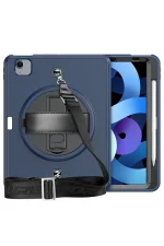 Newface iPad Pro 11 (2020) Kılıf Strap-C Otterbox Tablet Kapak - Lacivert - Görsel 2