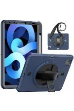 Newface iPad Pro 11 (2020) Kılıf Strap-C Otterbox Tablet Kapak - Lacivert