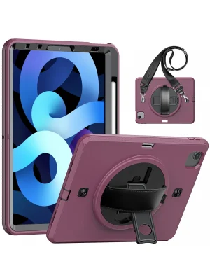 Newface iPad Pro 11 (2020) Kılıf Strap-C Otterbox Tablet Kapak - Mürdüm