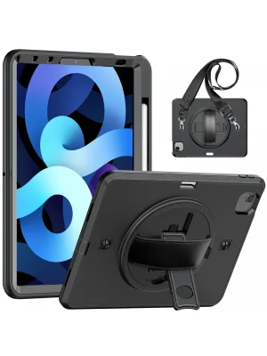 Newface iPad Pro 11 (2020) Kılıf Strap-C Otterbox Tablet Kapak - Siyah