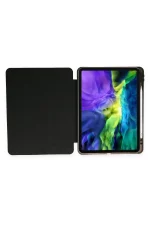 Newface iPad Pro 11 (2021) Kılıf Kalemlikli Hugo Tablet Kılıfı - Siyah - Görsel 2