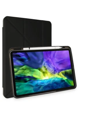 Newface iPad Pro 11 (2021) Kılıf Kalemlikli Hugo Tablet Kılıfı - Siyah