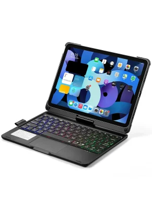 Newface iPad Pro 11 (2021) Kılıf Magic Dönen Klavyeli Tablet Kılıf - Siyah