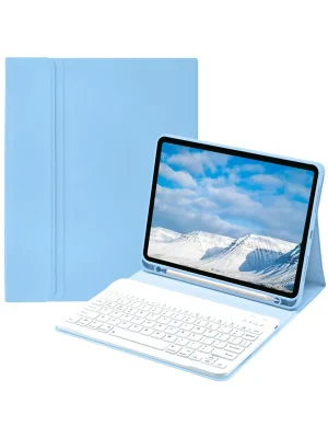 Newface iPad Pro 11 (2022) Kılıf KC01 Smart Klavyeli Tablet Kılıfı - Açık Mavi