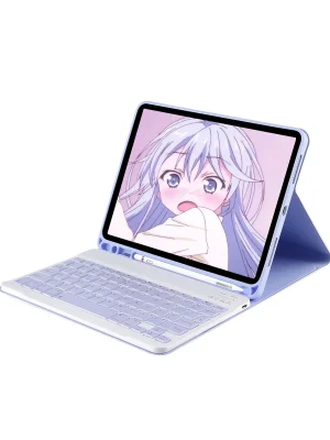 Newface iPad Pro 11 (2022) Kılıf KC01 Smart Klavyeli Tablet Kılıfı - Lila