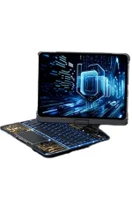 Newface JP11 iPad Pro 11 (2022) Kılıf Vales Dönen Ledli Klavyeli Tablet Kılıfı - Siyah - Görsel 2