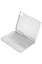 Newface iPad Pro 11 (2024) F11 ATS Kılıf Magic Dönen Klavyeli Tablet Kılıf - Gümüş - Görsel 2