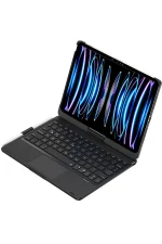 Newface iPad Pro 11 (2024) F11 ATS Kılıf Magic Dönen Klavyeli Tablet Kılıf - Siyah - Görsel 3