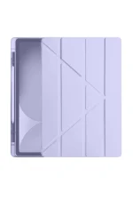 Newface iPad Pro 11 (2024) Kılıf Kalemlikli Hugo Tablet Kılıfı - Lila