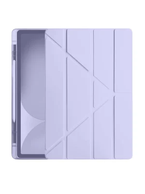 Newface iPad Pro 11 (2024) Kılıf Kalemlikli Hugo Tablet Kılıfı - Lila