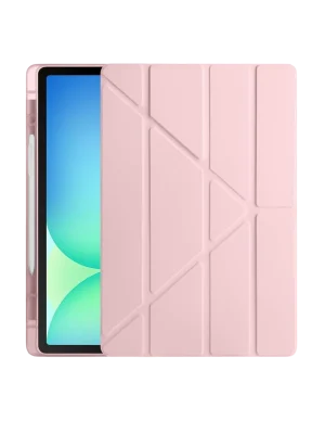 Newface iPad Pro 11 (2024) Kılıf Kalemlikli Hugo Tablet Kılıfı - Rose Gold