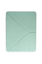 Newface iPad Pro 12.9 (2021) Kılıf Kalemlikli Mars Tablet Kılıfı - Açık Yeşil