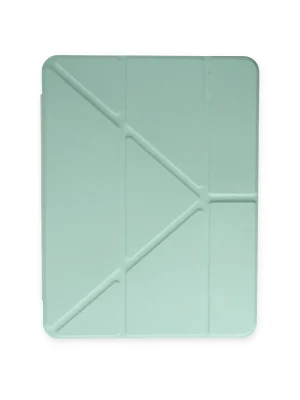Newface iPad Pro 12.9 (2021) Kılıf Kalemlikli Mars Tablet Kılıfı - Açık Yeşil