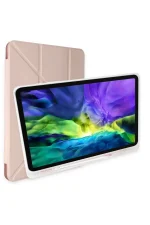 Newface iPad Pro 12.9 (2021) Kılıf Kalemlikli Mars Tablet Kılıfı - Rose Gold