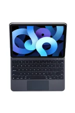 Newface iPad Pro 12.9 (2022) Kılıf X9 Magic Manyetik Klavyeli Tablet Kılıfı - Siyah - Görsel 7