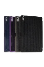 Newface iPad Pro 13 (2024) Kılıf Color Karbon Tablet Kılıfı - Siyah - Görsel 2