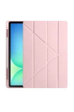 Newface iPad Pro 13 (2024) Kılıf Kalemlikli Hugo Tablet Kılıfı - Rose Gold
