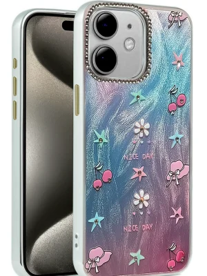 Newface iPhone 11 Kılıf Blade Aynalı Desenli Kapak - Desen 4