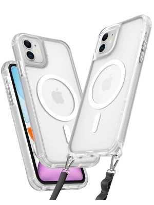 Newface iPhone 11 Kılıf Enka Magsafe Silikon Kılıf - Şeffaf