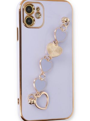 Newface iPhone 11 Kılıf Esila Silikon - Lila