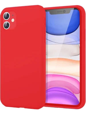 Newface iPhone 11 Kılıf First Silikon - Kırmızı