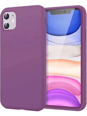 Newface iPhone 11 Kılıf First Silikon - Mürdüm