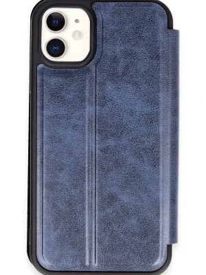 Newface iPhone 11 Kılıf Flip Cover - Lacivert