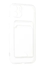 Newface iPhone 11 Kılıf Kart Şeffaf Silikon - Şeffaf - Görsel 2